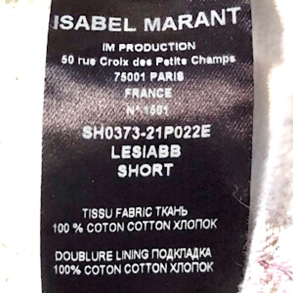 “NEW” Isabel Marant Étoile Lesiabb Tie-Dye Denim Short - Picture 7 of 7